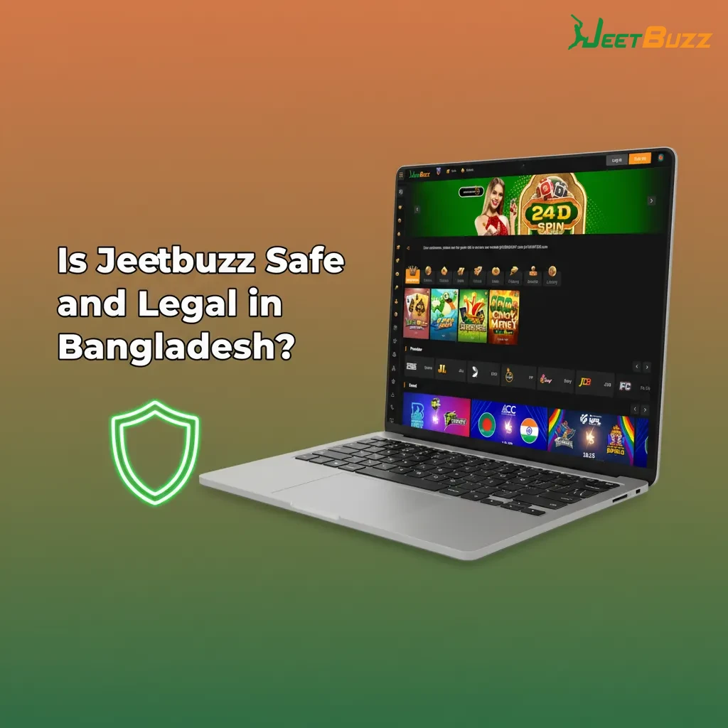 Jeetbuzz safety and legality in Bangladesh with licensing, encryption, KYC/AML, clear terms, footer policy links.
