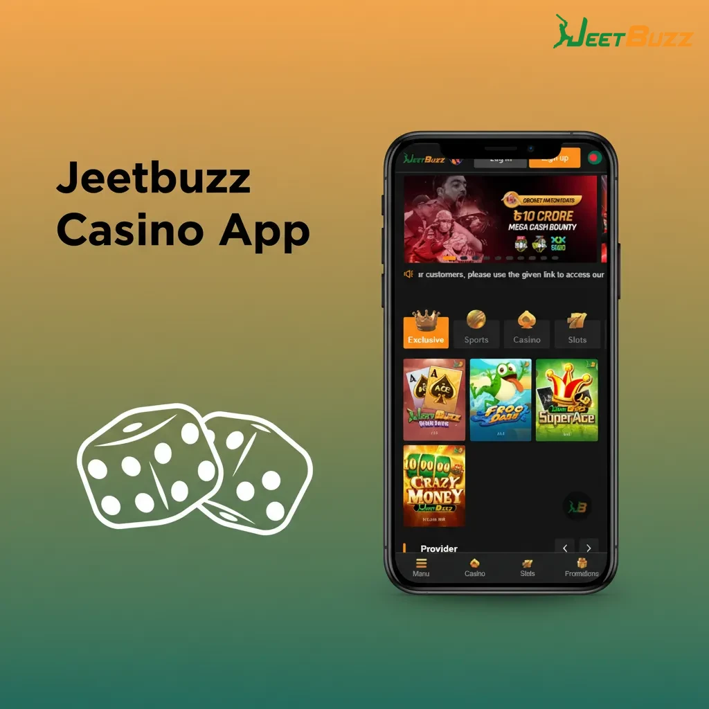 Jeetbuzz Casino app home screen with live tables, roulette, blackjack, baccarat, Andar Bahar, Teen Patti, slots and bonuses