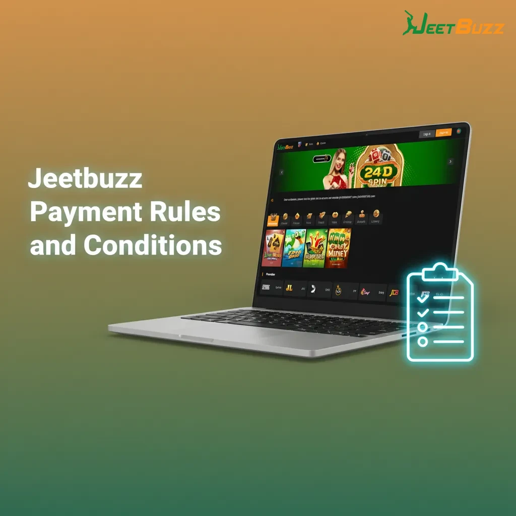 Jeetbuzz Payment Rules, Bangladesh: verify ID and phone, matching wallet, 1x turnover, withdraw same method, one account.