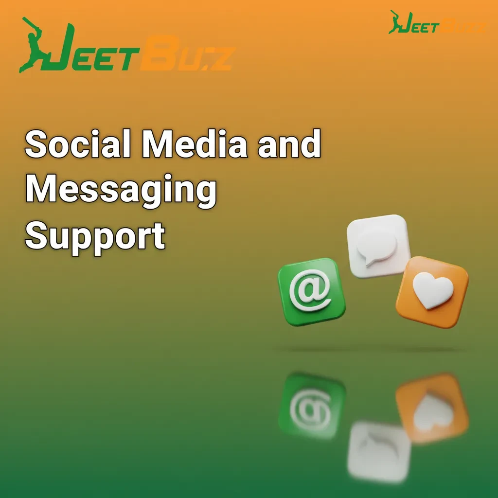 Support graphic with WhatsApp, Telegram, Messenger and X icons, chat bubbles, and a verified badge for safe, general help.