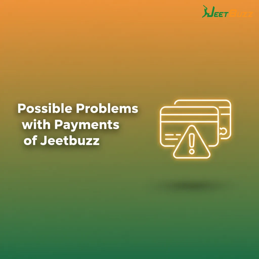 Infographic of common Jeetbuzz payment problems and fixes: missing reference, wallet cap, verification, downtime, bonus.